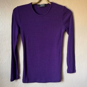 Bay Road Purple Merino Wool Sweater Size 8